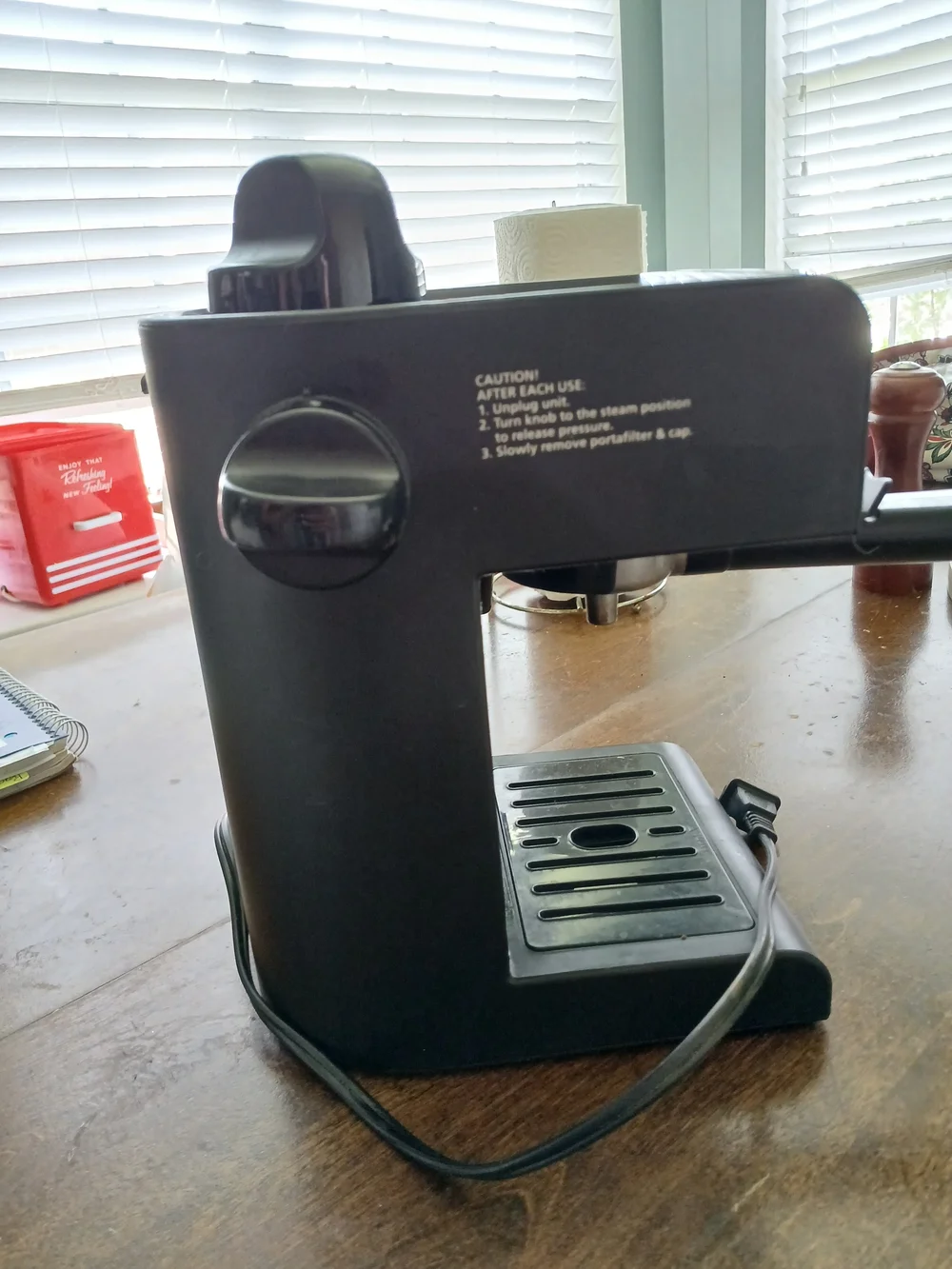 Mr Coffee ,Stainless Steel and Black Espresso Machine - Black/Silver